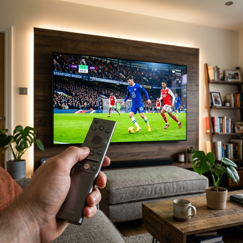 Streaming live 4K channels and sports on Smart TV